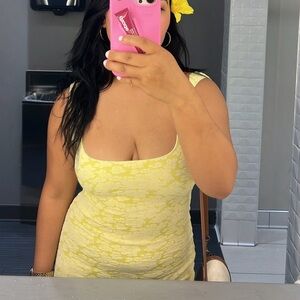 Zara Yellow Floral Textured Fabric